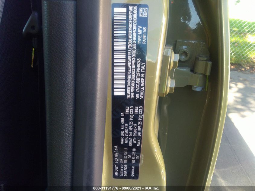 2015 JEEP RENEGADE LATITUDE ZACCJBBT2FPB45248