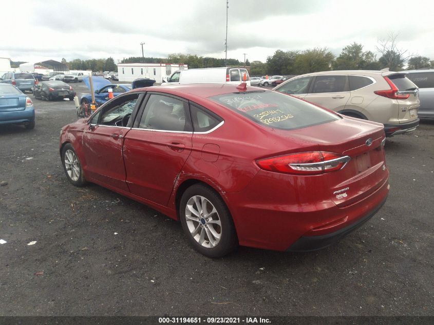 Auction sale of the 2020 FORD FUSION , vin: 3FA6P0HD0LR122915, lot number: 31194651