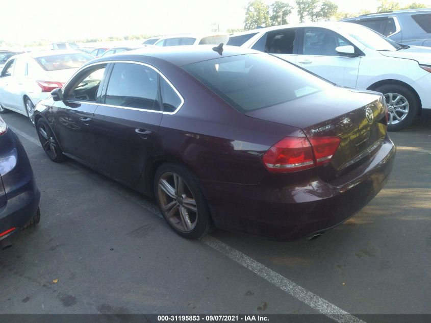 2014 VOLKSWAGEN PASSAT SE W/SUNROOF 1VWBT7A38EC060029