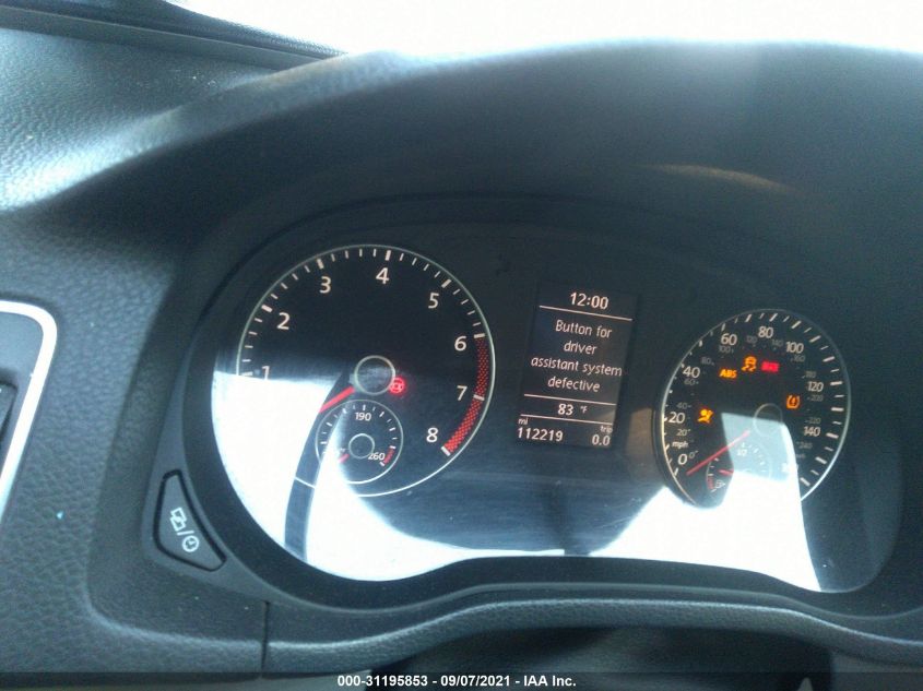 2014 VOLKSWAGEN PASSAT SE W/SUNROOF 1VWBT7A38EC060029