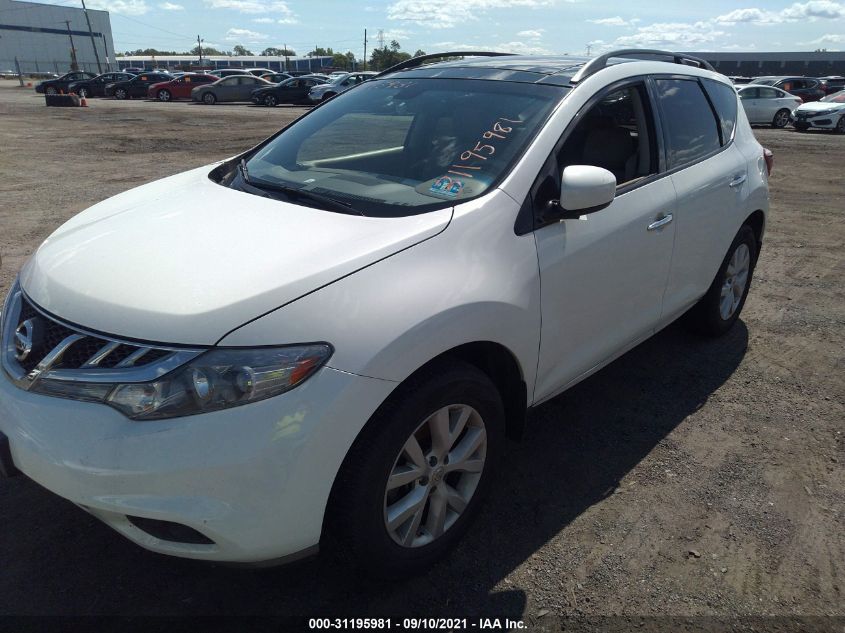 2013 NISSAN MURANO SL JN8AZ1MW7DW303914