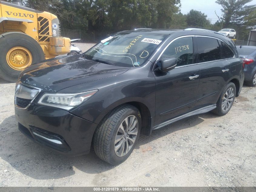 2014 ACURA MDX TECH PKG 5FRYD3H47EB006305