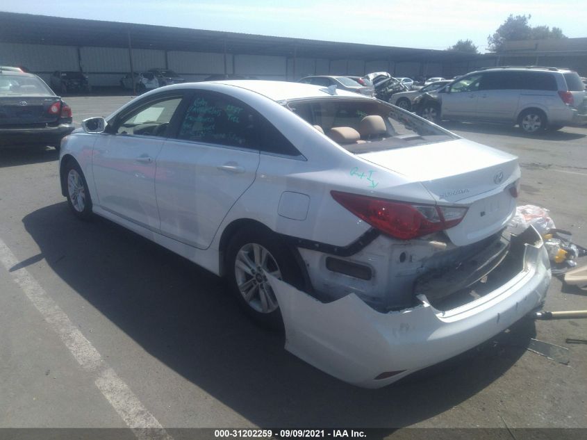 2014 HYUNDAI SONATA GLS 5NPEB4AC0EH881227