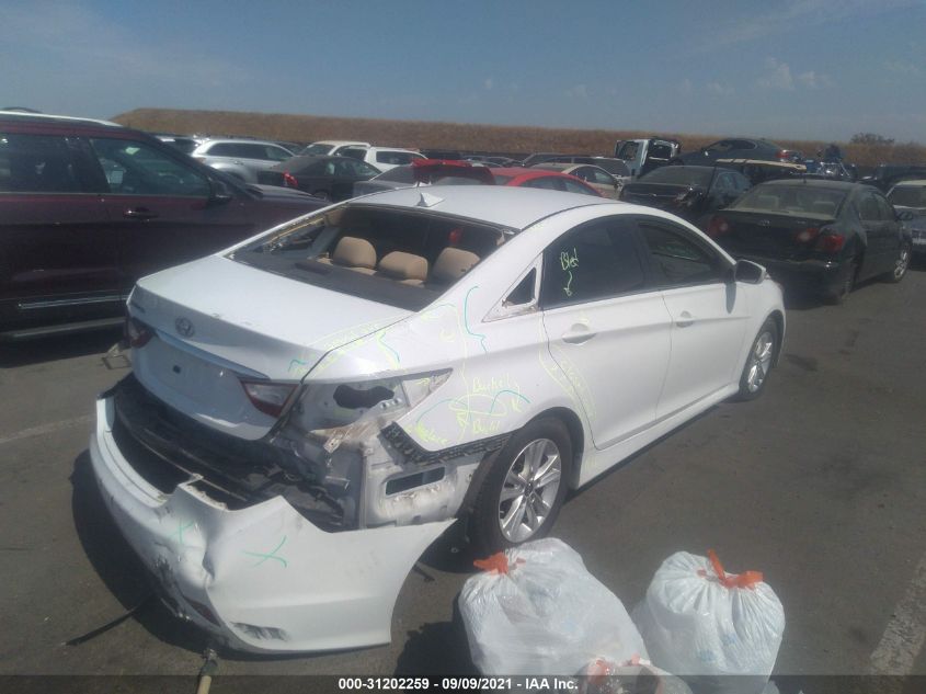 2014 HYUNDAI SONATA GLS 5NPEB4AC0EH881227