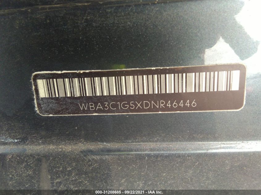 2013 BMW 3 SERIES 328I WBA3C1G5XDNR46446