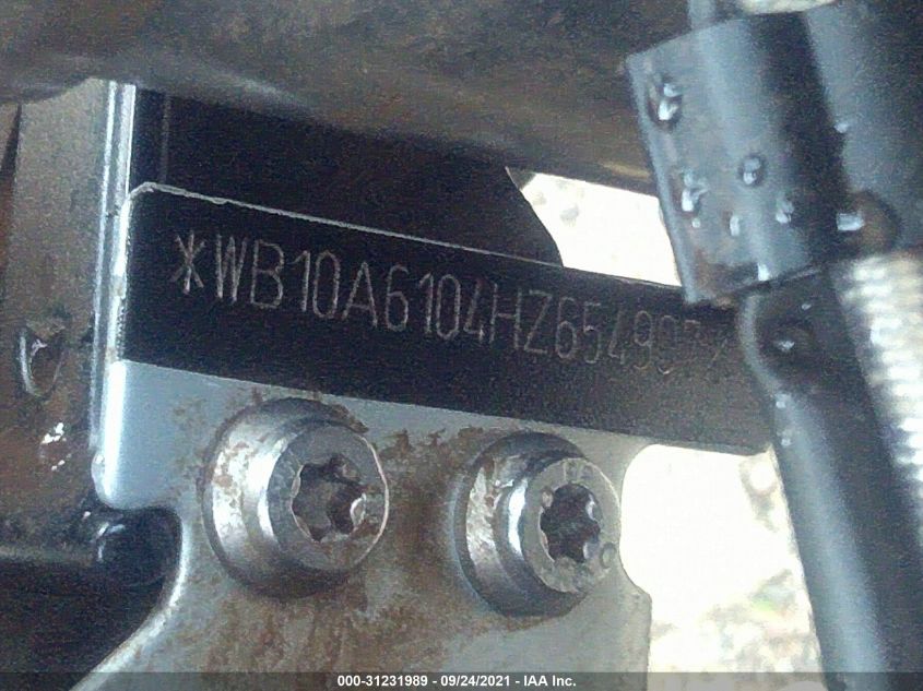 2017 BMW R1200 GS WB10A6104HZ654907