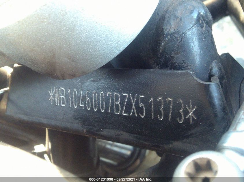 2011 BMW R1200 GS WB1046007BZX51373