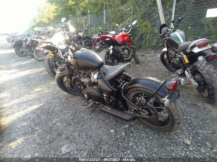 2018 TRIUMPH MOTORCYCLE BONNEVILLE BOBBER BLACK SMTD53HL1JT869159