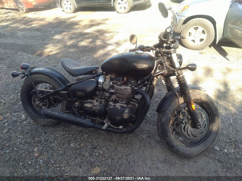 2018 TRIUMPH MOTORCYCLE BONNEVILLE BOBBER BLACK SMTD53HL1JT869159