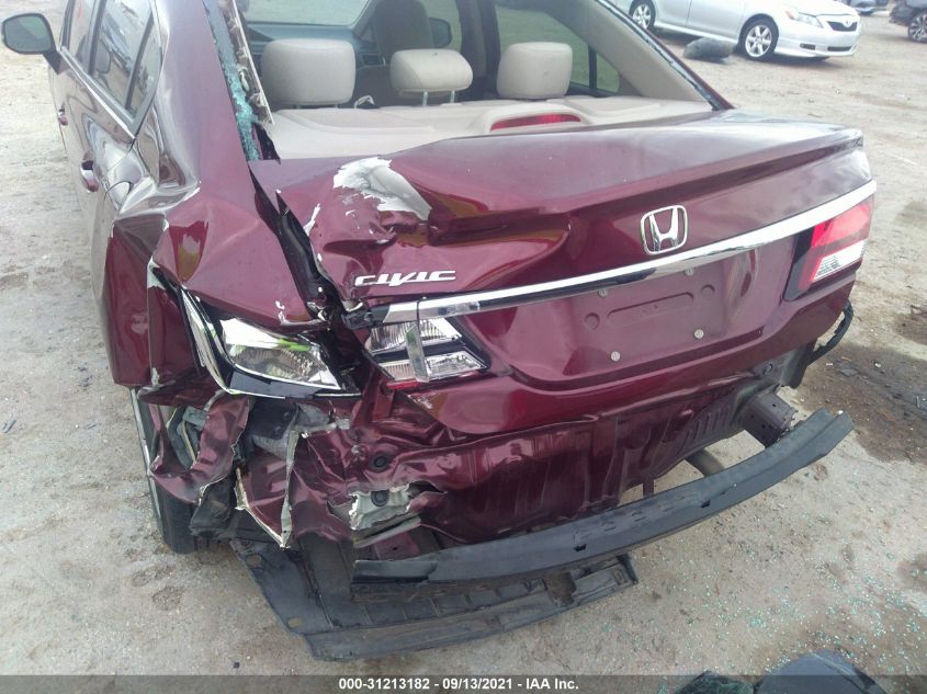 2013 HONDA CIVIC SDN LX 19XFB2F54DE257159