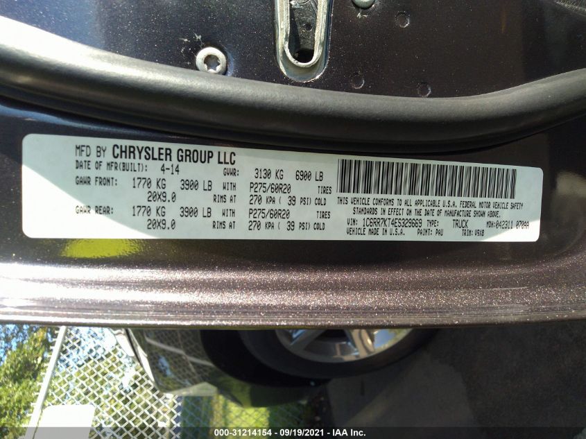 2014 RAM 1500 EXPRESS 1C6RR7KT4ES329669
