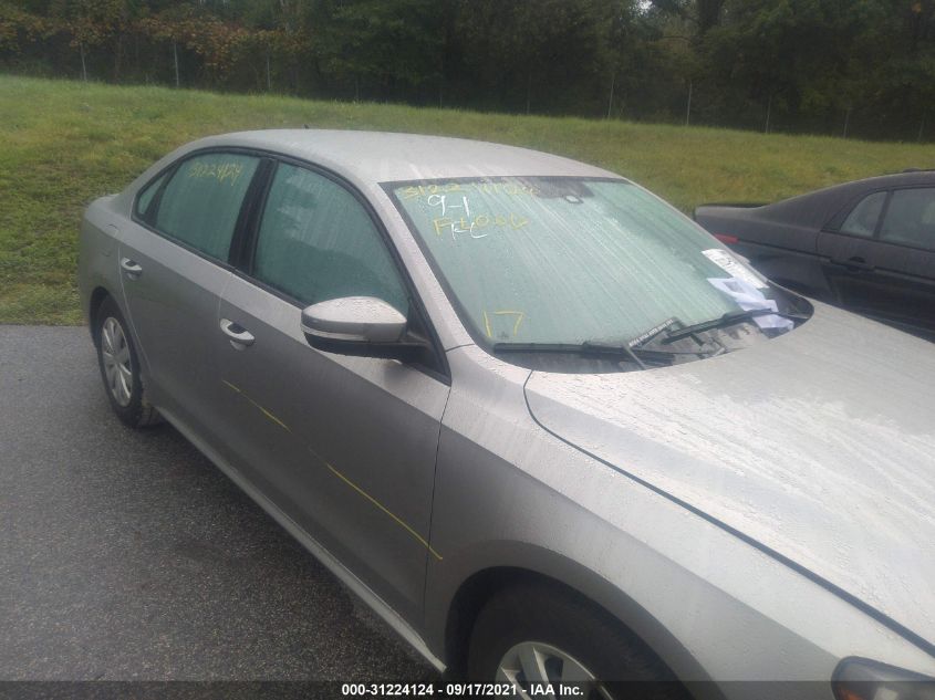 2013 VOLKSWAGEN PASSAT S 1VWAP7A37DC055029