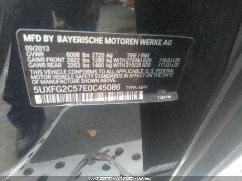 2014 BMW X6 XDRIVE35I 5UXFG2C57E0C45086