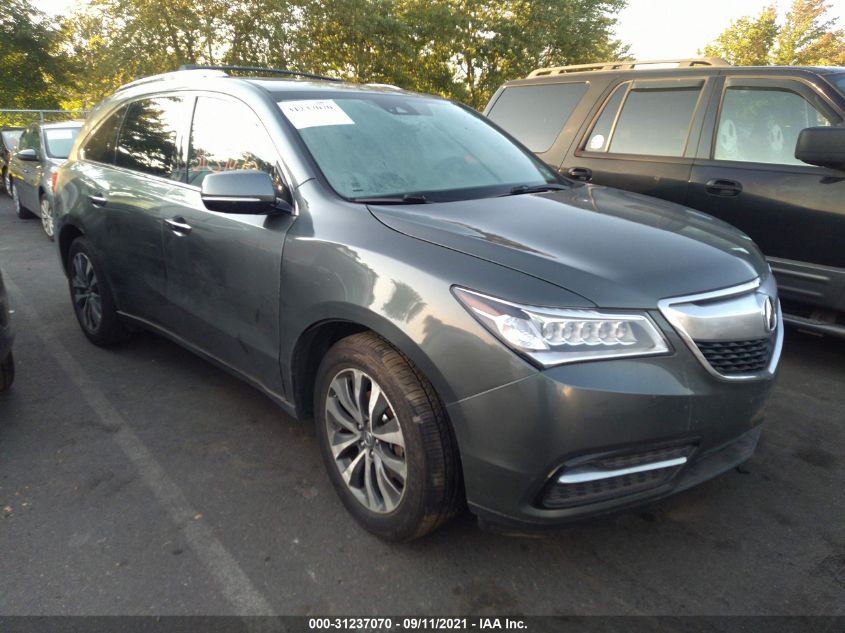 2016 ACURA MDX W/TECH/W/TECH 5FRYD4H41GB041124