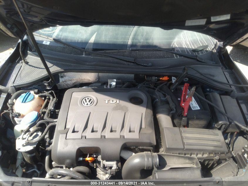2013 VOLKSWAGEN PASSAT TDI SE W/SUNROOF 1VWBN7A37DC126451
