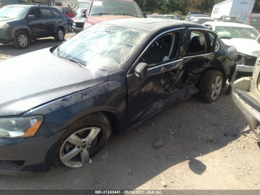 2013 VOLKSWAGEN PASSAT TDI SE W/SUNROOF 1VWBN7A37DC126451