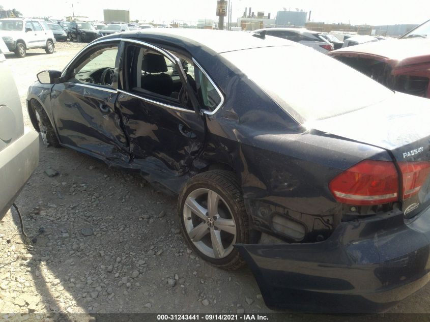 2013 VOLKSWAGEN PASSAT TDI SE W/SUNROOF 1VWBN7A37DC126451