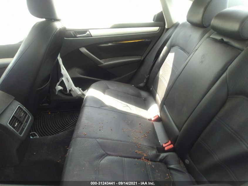 2013 VOLKSWAGEN PASSAT TDI SE W/SUNROOF 1VWBN7A37DC126451