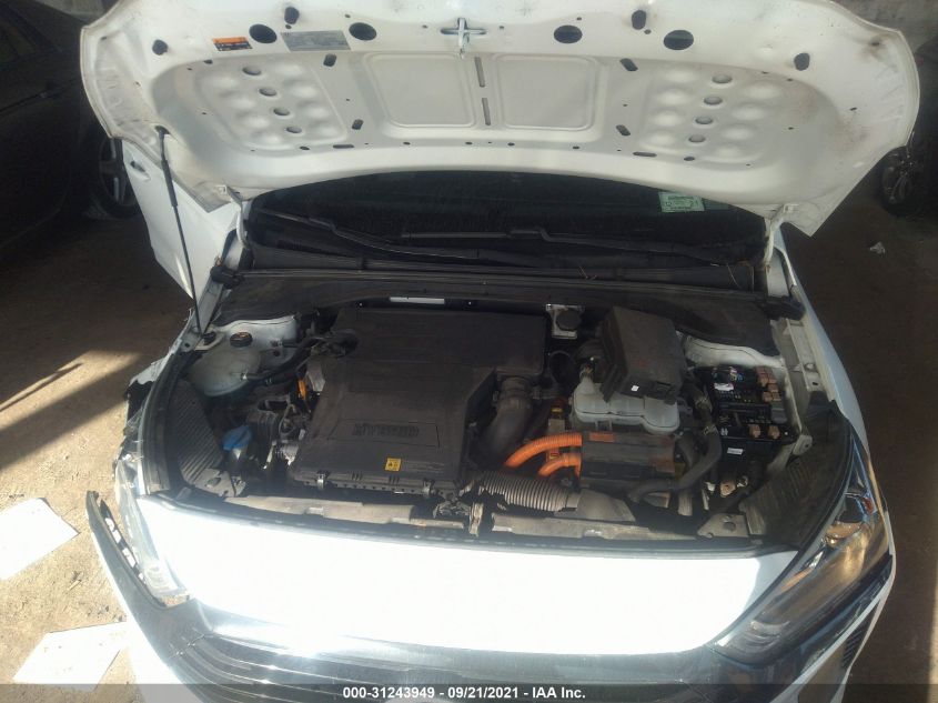 2017 HYUNDAI IONIQ HYBRID BLUE KMHC65LC5HU057132