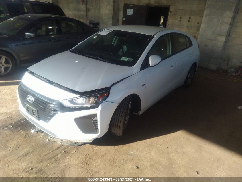 2017 HYUNDAI IONIQ HYBRID BLUE KMHC65LC5HU057132