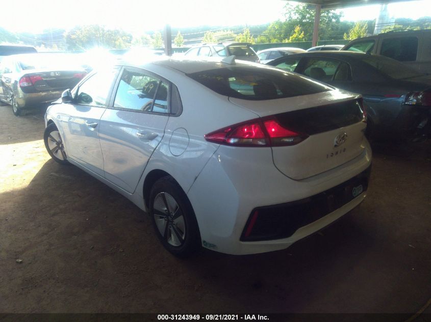 2017 HYUNDAI IONIQ HYBRID BLUE KMHC65LC5HU057132