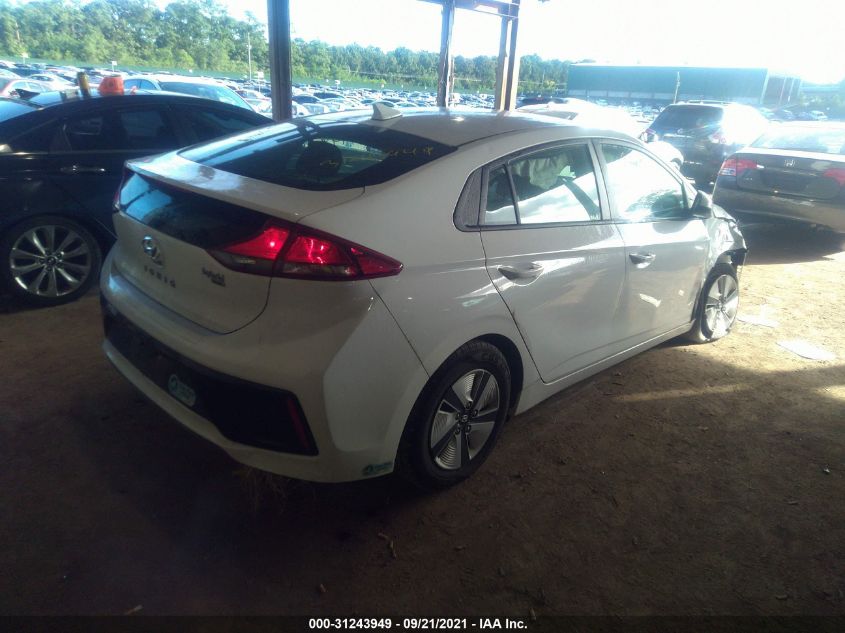 2017 HYUNDAI IONIQ HYBRID BLUE KMHC65LC5HU057132