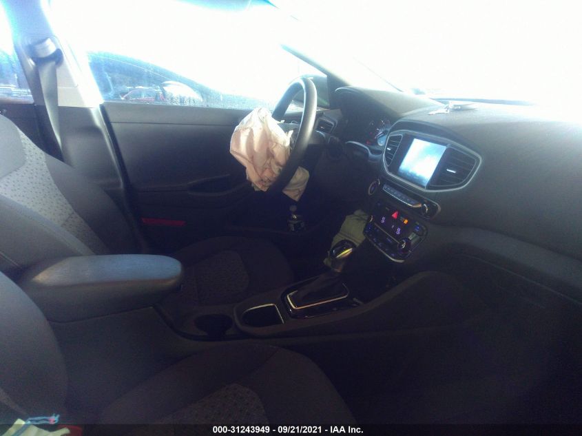 2017 HYUNDAI IONIQ HYBRID BLUE KMHC65LC5HU057132
