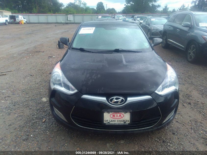 2013 HYUNDAI VELOSTER W/GRAY INT KMHTC6AD9DU158081