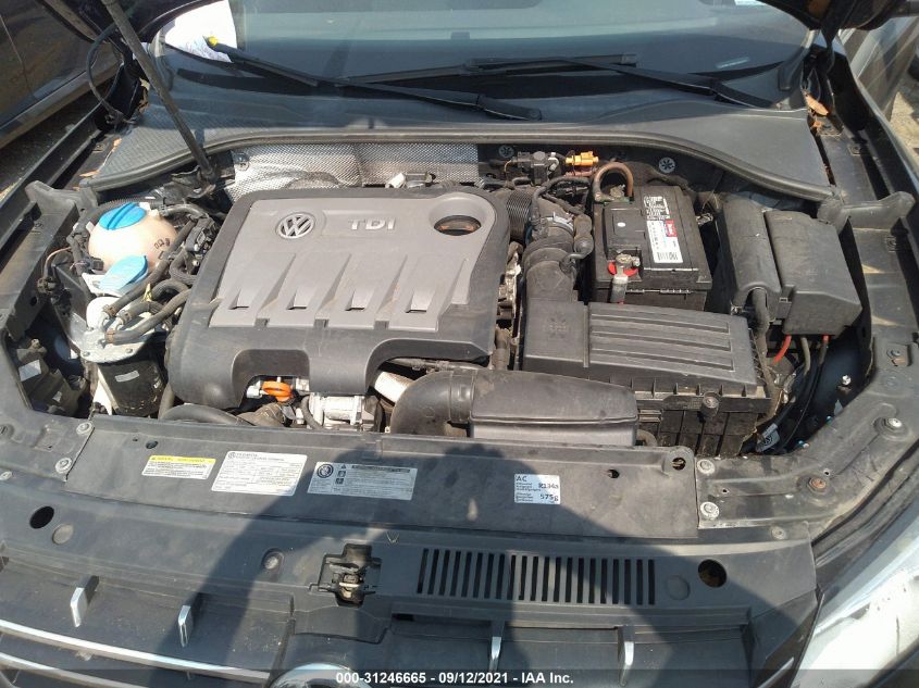 2014 VOLKSWAGEN PASSAT TDI SE W/SUNROOF 1VWBN7A39EC001873