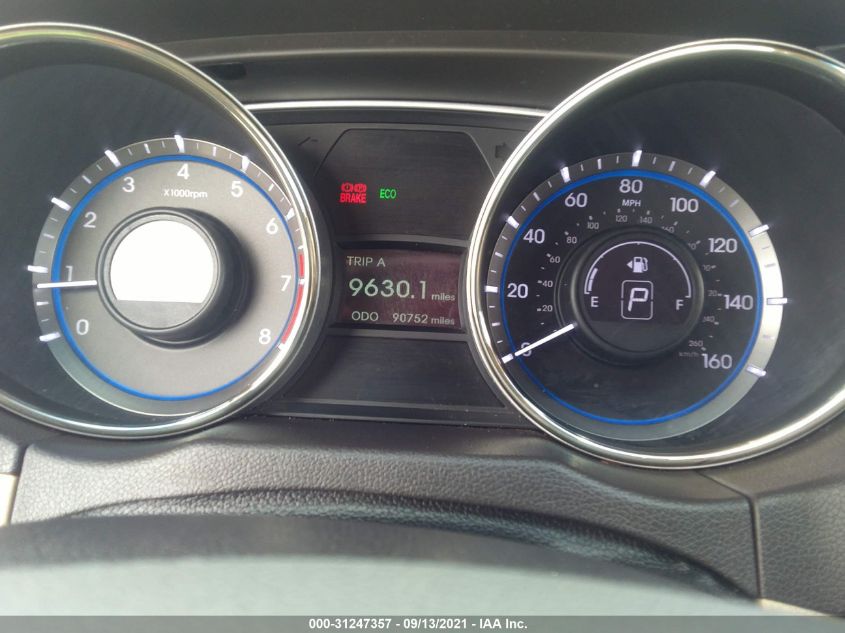 2013 HYUNDAI SONATA GLS PZEV 5NPEB4ACXDH556339