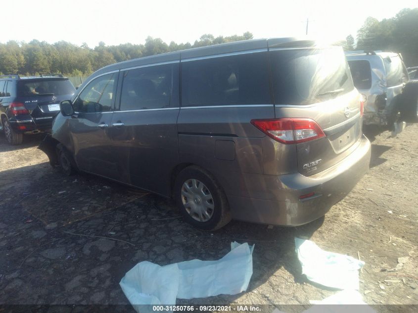 2014 NISSAN QUEST S JN8AE2KPXE9100397