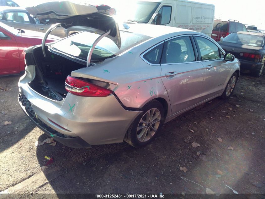 2019 FORD FUSION HYBRID SEL 3FA6P0MU5KR189451