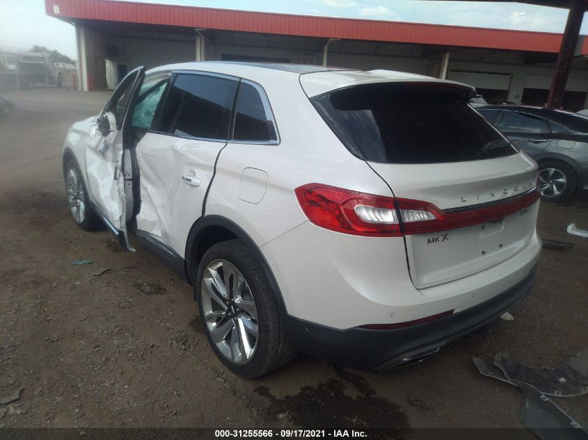 2017 LINCOLN MKX RESERVE 2LMPJ8LP6HBL39116