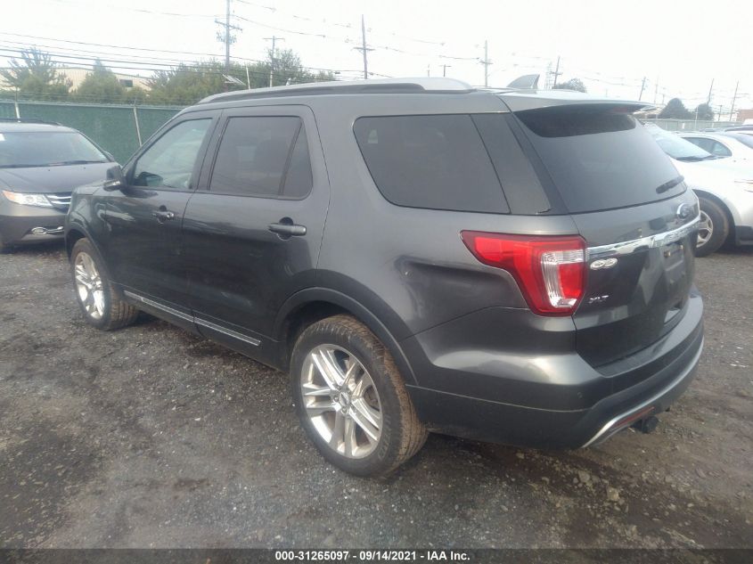 2016 FORD EXPLORER XLT 1FM5K8D84GGD19008