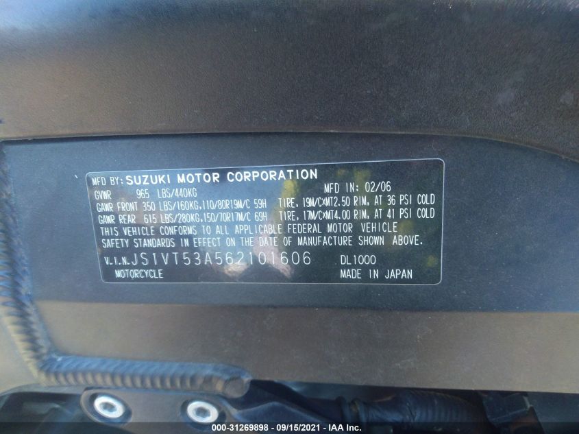 2006 SUZUKI DL1000 - JS1VT53A562101606