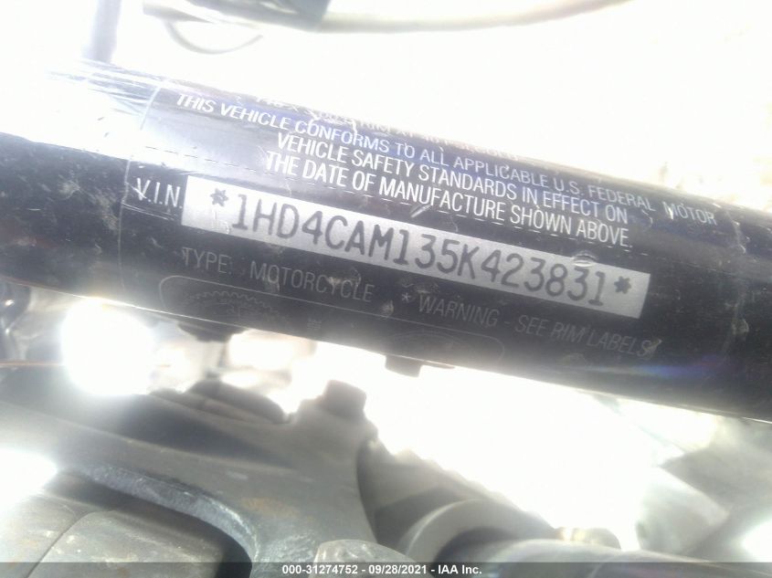 2005 HARLEY-DAVIDSON XL883 1HD4CAM135K423831