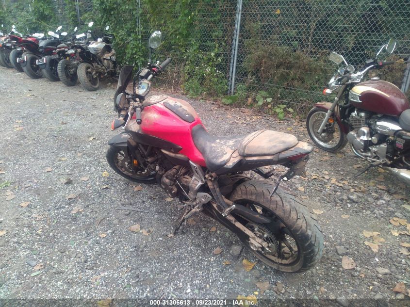 2015 YAMAHA FZ07 JYARM06E4FA004274
