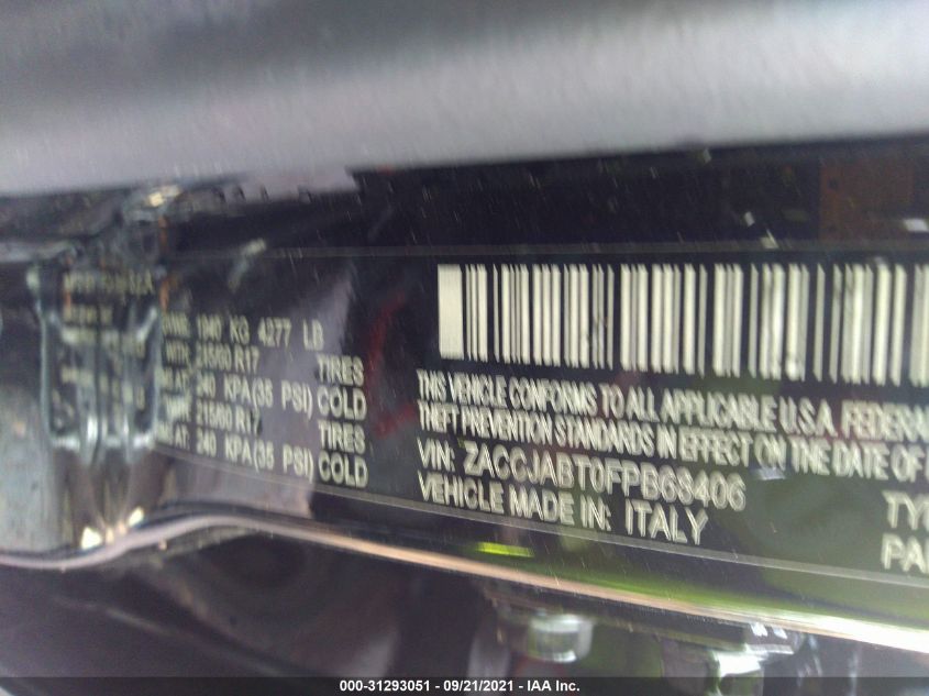 2015 JEEP RENEGADE LATITUDE ZACCJABT0FPB68406