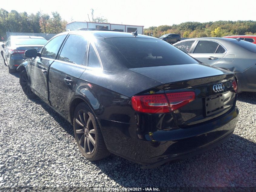 2013 AUDI A4 PREMIUM PLUS WAUEFAFL8DN042868