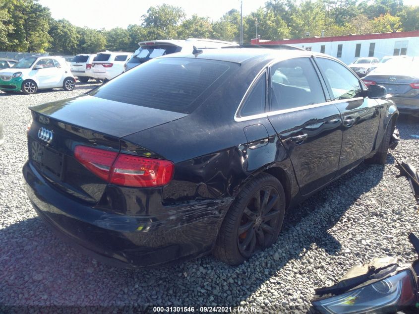 2013 AUDI A4 PREMIUM PLUS WAUEFAFL8DN042868