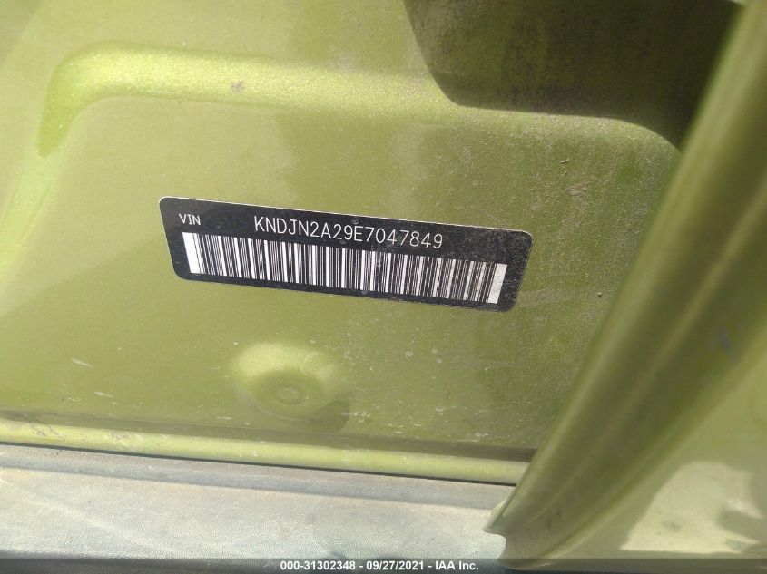 2014 KIA SOUL BASE KNDJN2A29E7047849