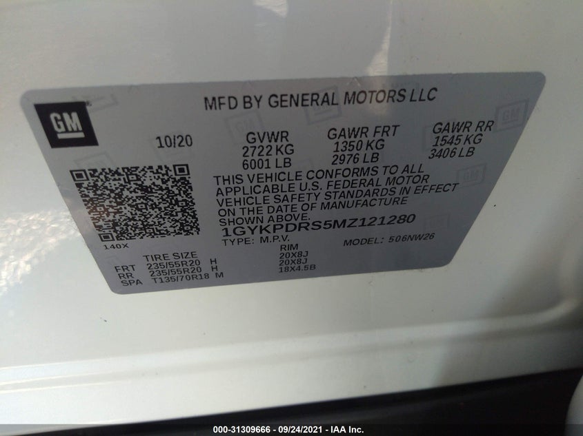 Cadillac Xt6 2021
