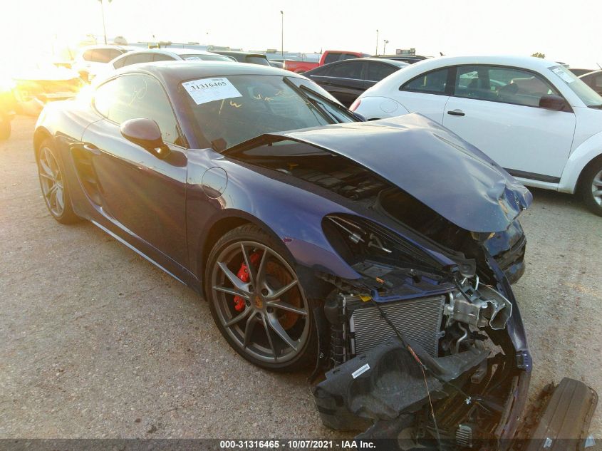 2020 PORSCHE 718 CAYMAN, VIN: WP0AB2A81LS275089