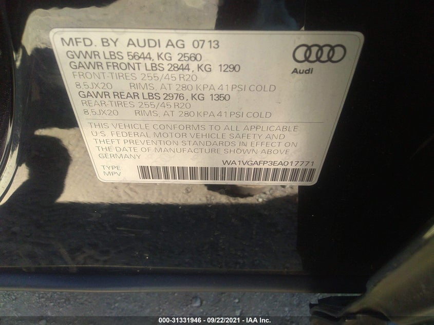 Audi Sq5 2014