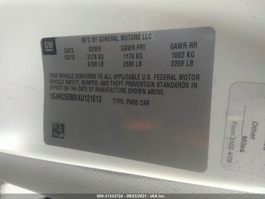 Buick Lucerne 2010