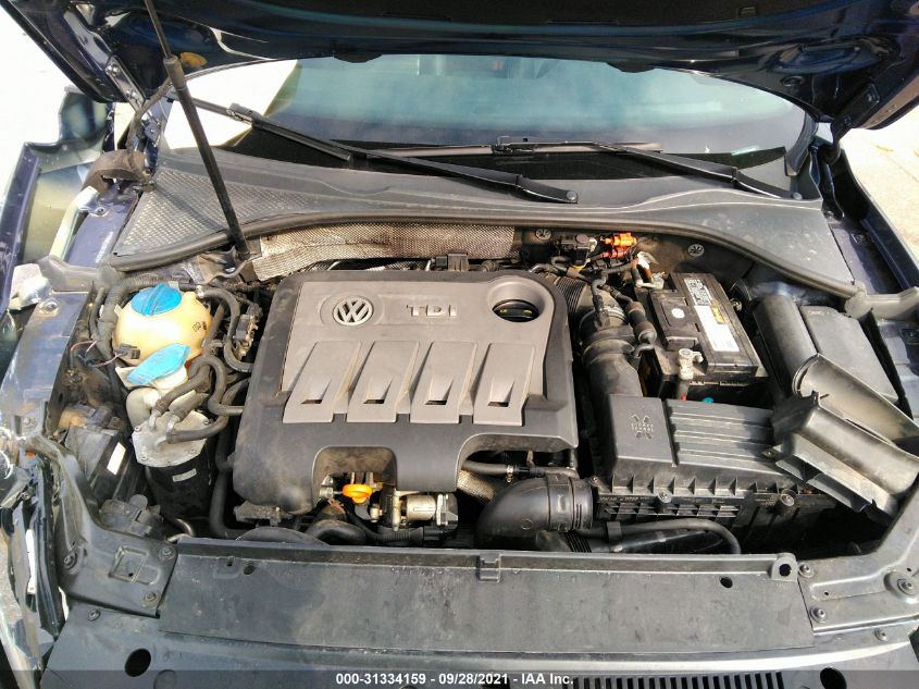 2014 VOLKSWAGEN PASSAT TDI SE W/SUNROOF 1VWBN7A39EC059370