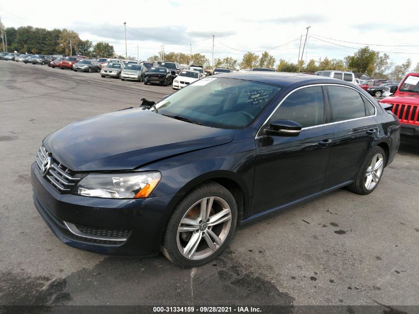 2014 VOLKSWAGEN PASSAT TDI SE W/SUNROOF 1VWBN7A39EC059370