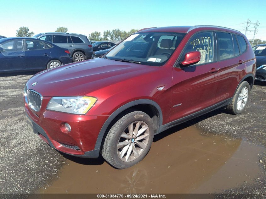 2013 BMW X3 XDRIVE28I 5UXWX9C51DLK59990