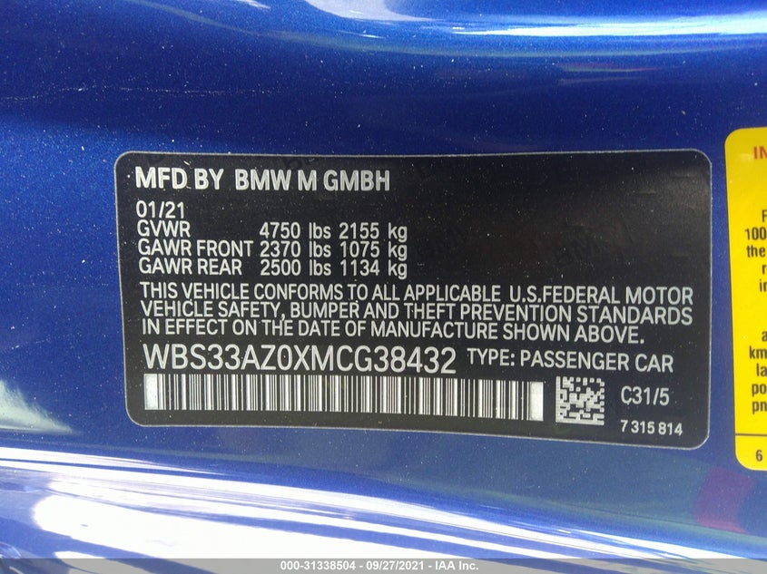 BMW M4 2021