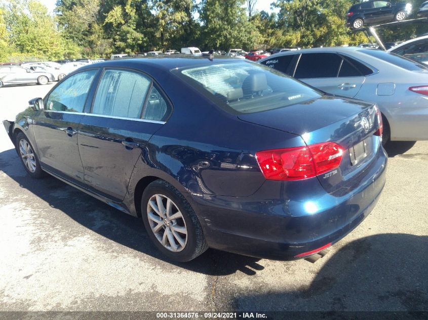 2013 VOLKSWAGEN JETTA SEDAN SE W/CONVENIENCE 3VWDP7AJXDM442300